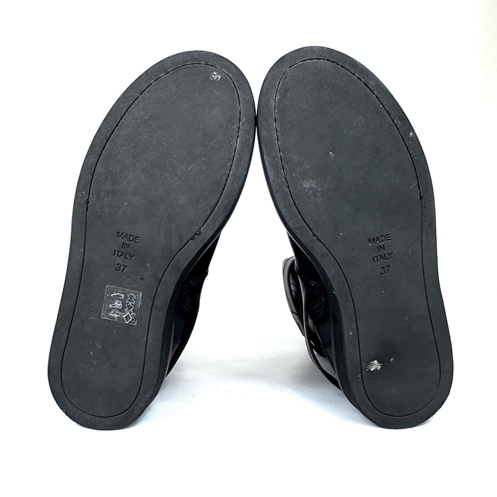 Ann Demeulemeester black triple buckle moto combat creeper women’s boots size 37 - Picture 9 of 16